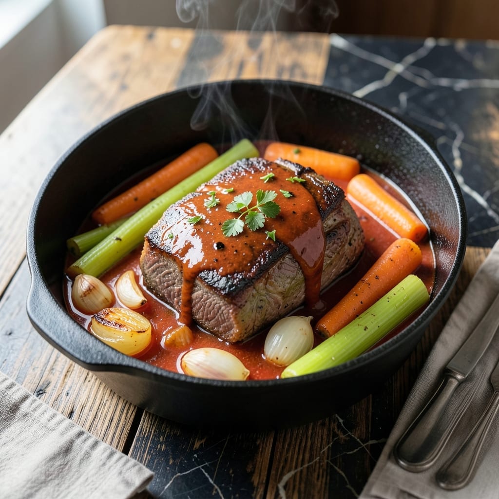 Pot Roast Recipe With Tomato Sauce: Slow-Braised Richness With Herb-Infused Depth Pot Roast Recipe With Tomato Sauce: Slow-Braised Richness With Herb-Infused Depth