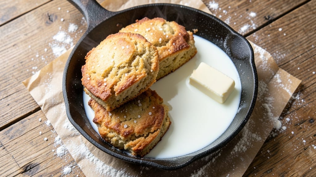 3 Ingredient Biscuit Recipe with Milk and Baking Powder: Flaky Layers With Zero Shortening Needed 3 Ingredient Biscuit Recipe with Milk and Baking Powder: Flaky Layers With Zero Shortening Needed