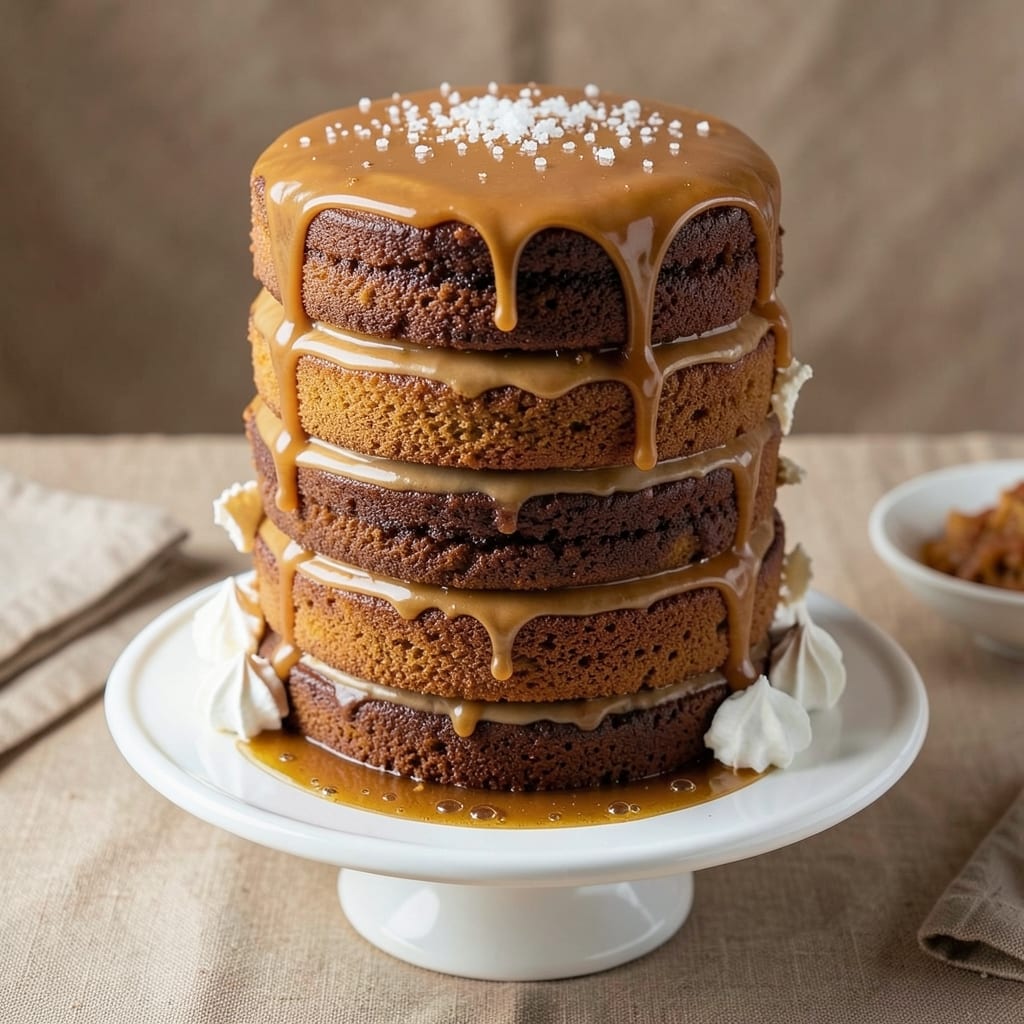 12-Layer Caramel Cake Recipe: Buttery Swirls and Molten Caramel Layers