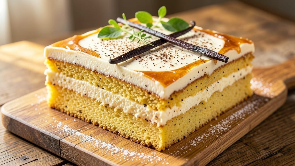 8-Inch Square Yellow Cake Recipe: Vanilla Bean Swirls and Buttery Frosting Bliss
