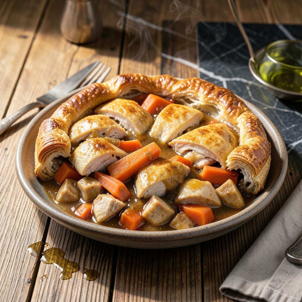 Chicken Hot Pot Pie Recipe: Golden Crust Over Hearty Comfort