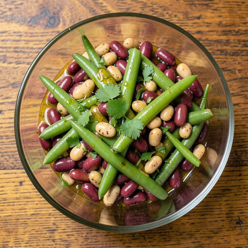 3 Bean Salad Recipe With Wax Beans: Crunchy Textures and Bright Herb Vinaigrette