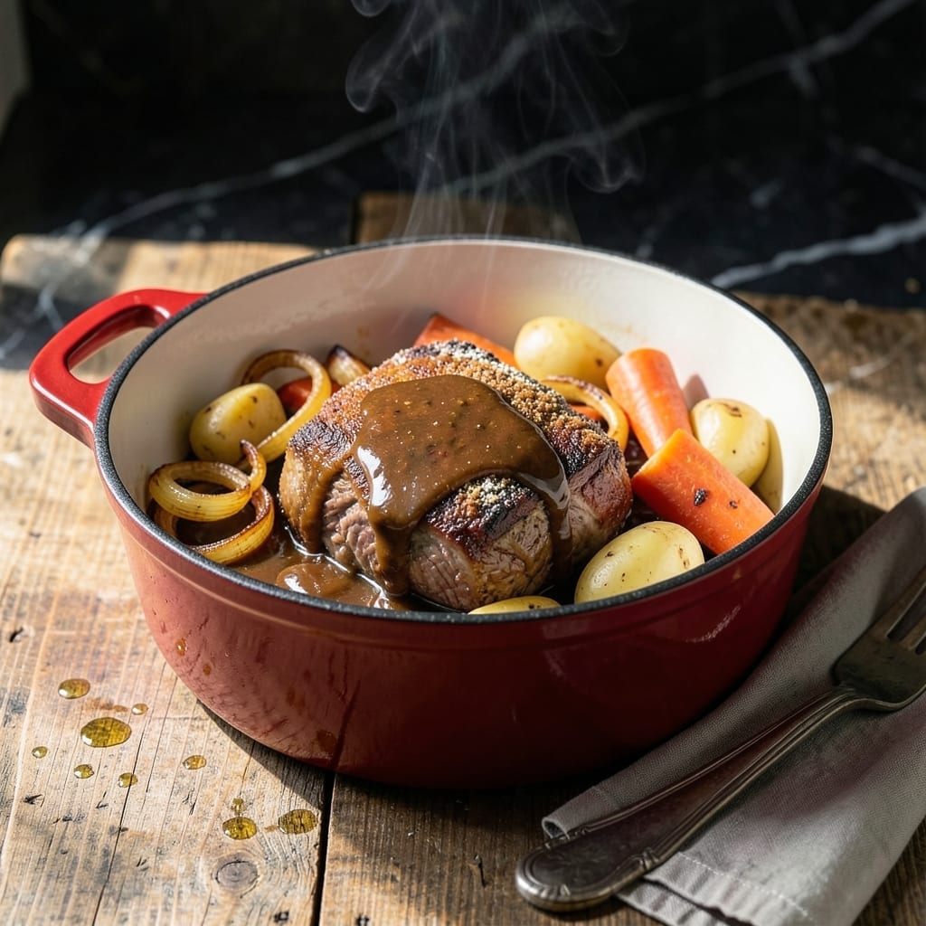 All American Pot Roast Recipe: Slow-Braised Beef with Garden Vegetables