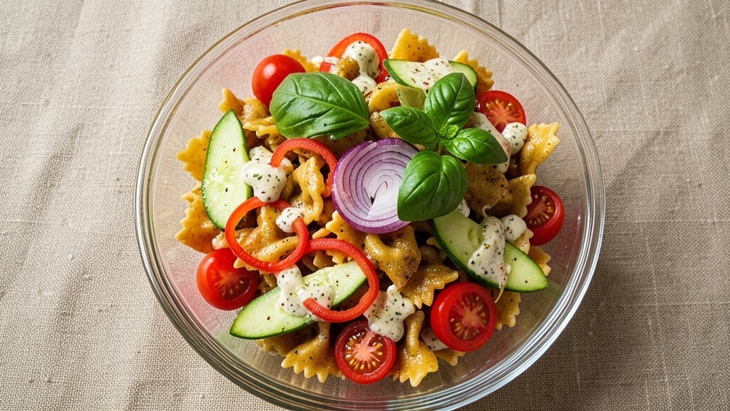 3 Pasta Salad Recipe: Triple-Layered Freshness With No Leftovers