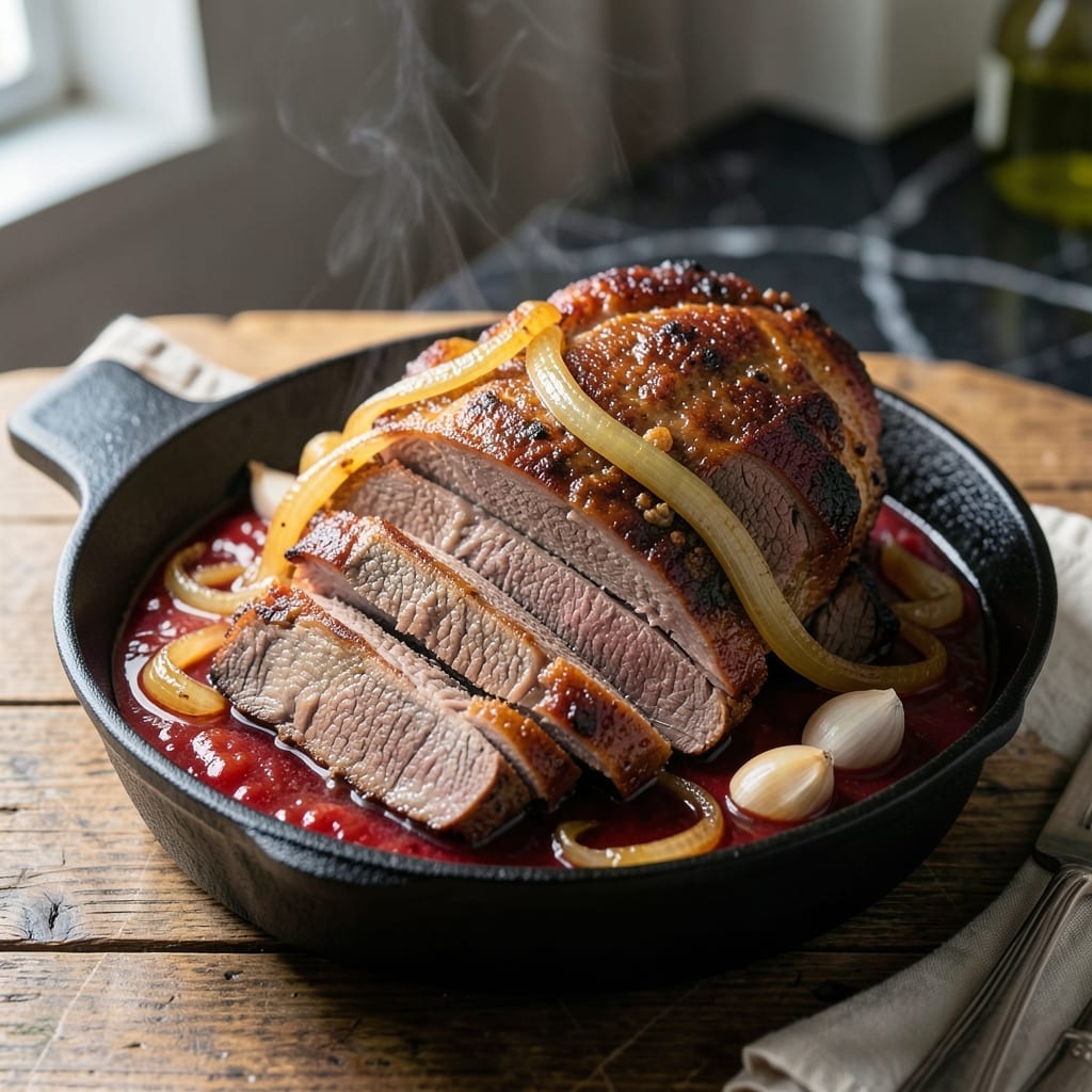 Jewish Brisket Pot Roast Recipe: Fork-Tender Tradition With Sweet Onion Gravy