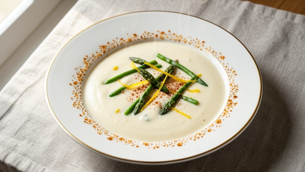 5-Star Cream of Asparagus Soup Recipe: Velvety Green Richness Without Bitterness