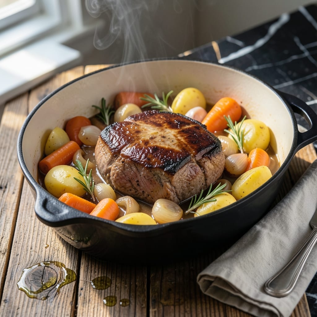 GF Pot Roast Recipe: Slow-Cooked Rustic Comfort With Herbed Gravy GF Pot Roast Recipe: Slow-Cooked Rustic Comfort With Herbed Gravy