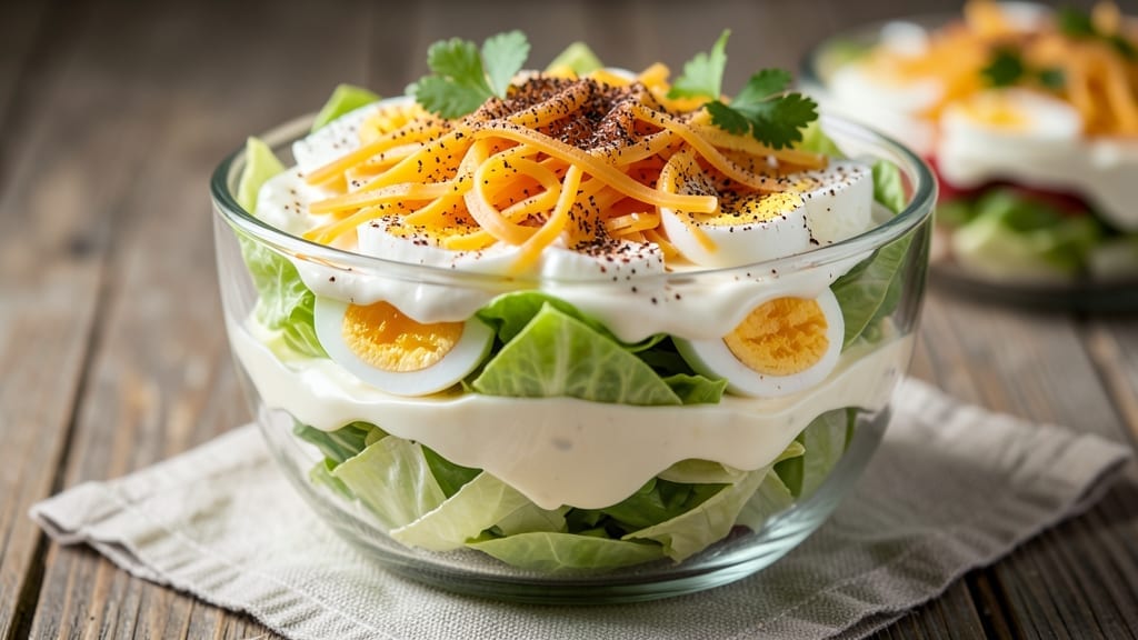7 Layer Salad Recipe With Mayo And Sour Cream: Creamy Comfort Stack in 15 Minutes