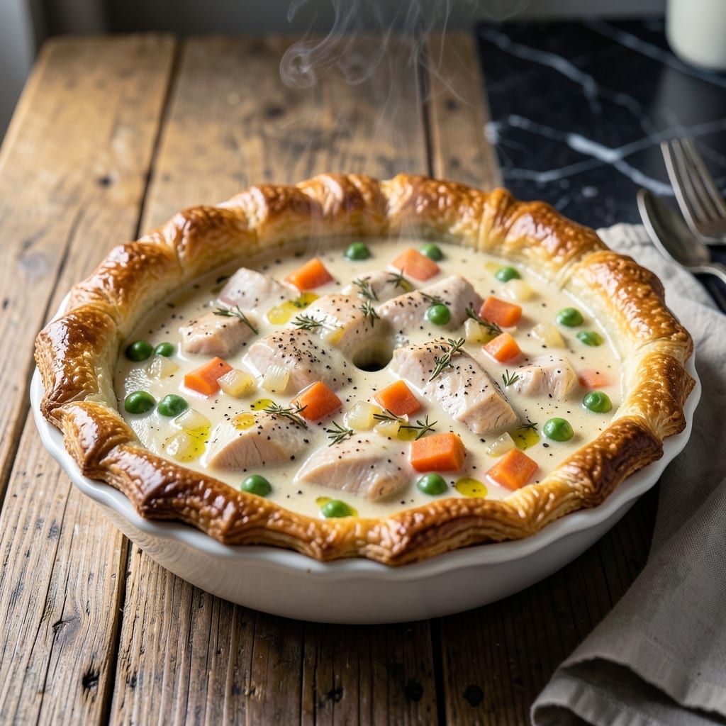 Julia Child's Chicken Pot Pie Recipe: Flaky Crust With Classic Creamy Filling Julia Child's Chicken Pot Pie Recipe: Flaky Crust With Classic Creamy Filling