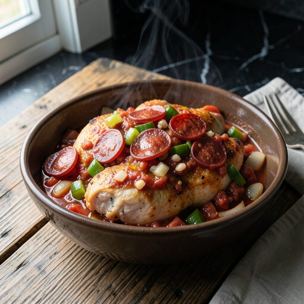 Chicken Pepperoni Crock Pot Recipe: Italian-Style Slow-Cooked Feast