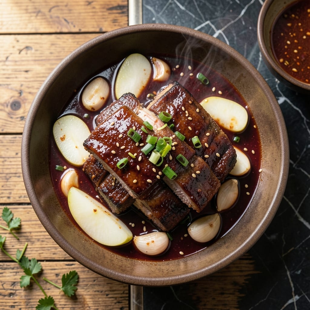 Korean Short Ribs Crock Pot Recipe: Sweet-Savory Slow Cooked Bliss Korean Short Ribs Crock Pot Recipe: Sweet-Savory Slow Cooked Bliss