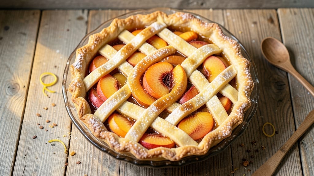 10-Inch Peach Pie Recipe: Buttery Crust and Juicy Summer Filling