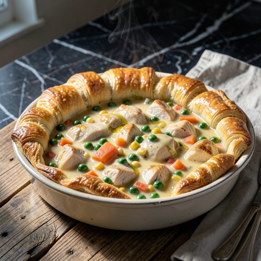Crescent Roll Pot Pie Recipe: Golden Puff Pastry With Hearty Filling