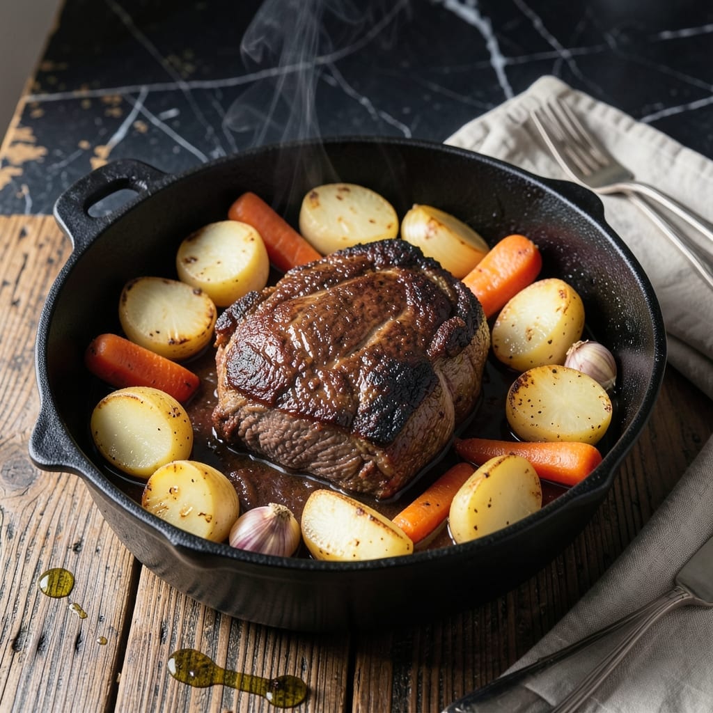Oven Pot Roast Recipe With Vegetables: One-Pan Sunday Supper Savory Feast Oven Pot Roast Recipe With Vegetables: One-Pan Sunday Supper Savory Feast