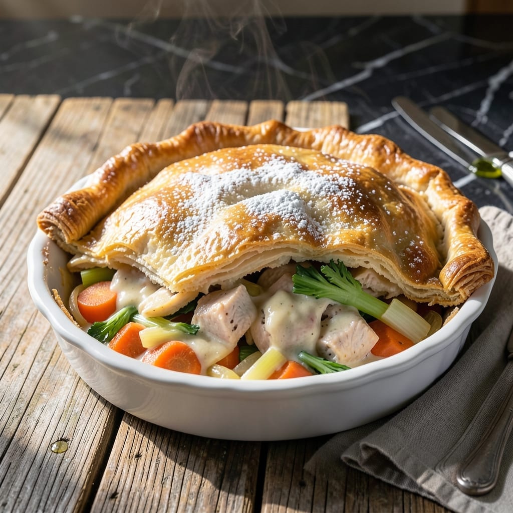 Bell And Evans Chicken Pot Pie Recipe: Golden Crust Over Savory Herb Filling