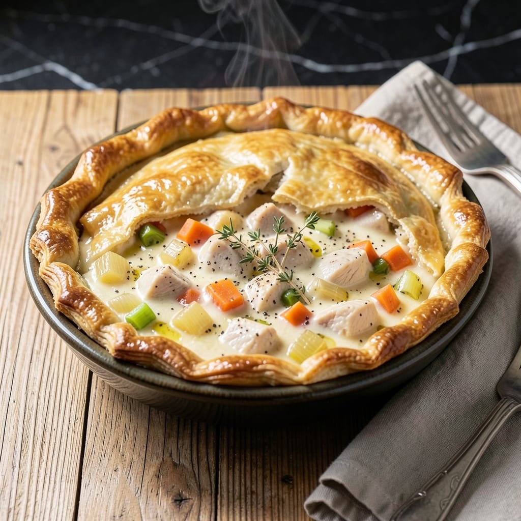Chicken Pot Pie Recipe With Evaporated Milk: Velvety Filling Under a Flaky Crust