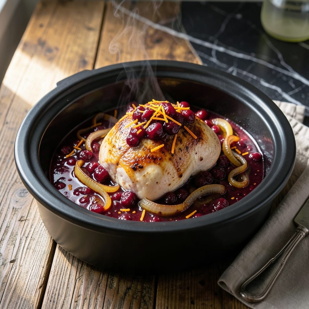 Turkey Breast Cranberry in a Crock Pot Recipe: Sweet and Savory Slow-Cooked Feast