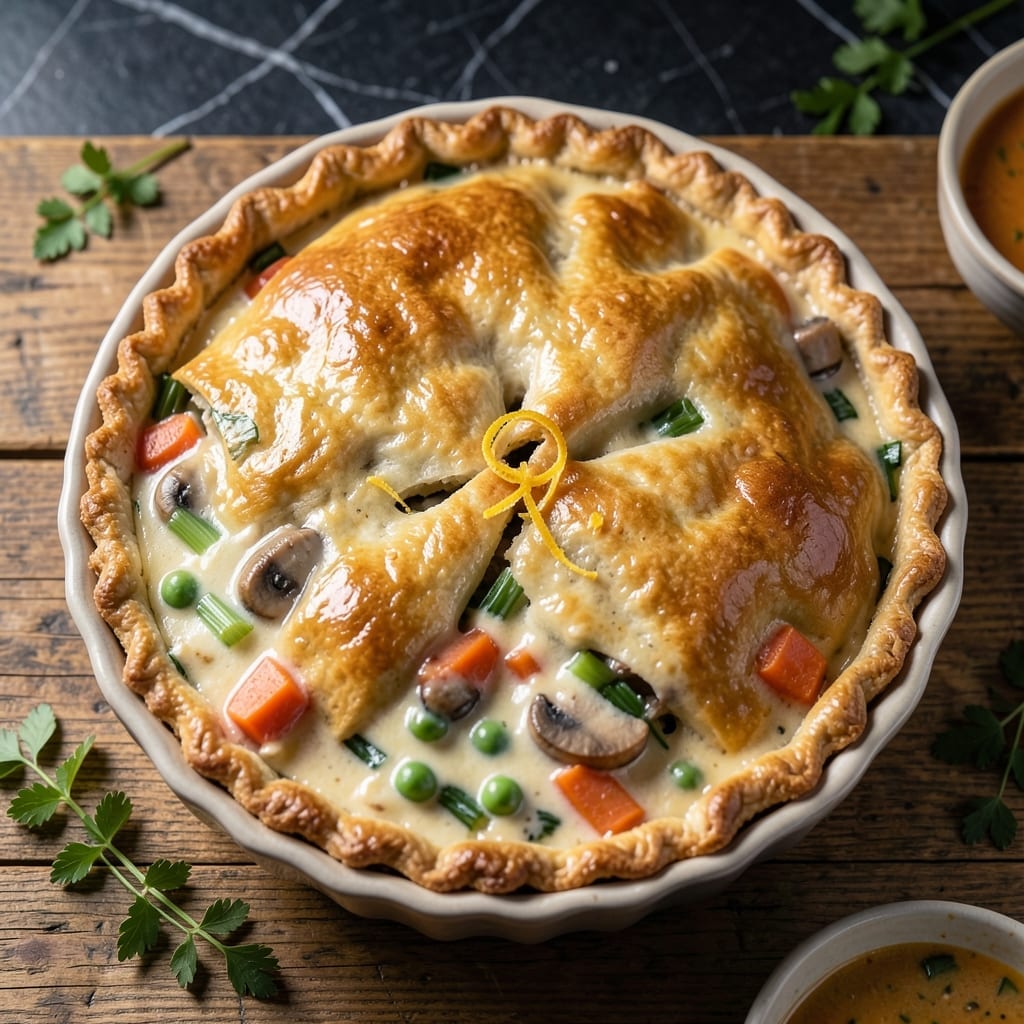 Creamy Vegetable Pot Pie Recipe: Flaky Crust Hugging Garden Freshness Creamy Vegetable Pot Pie Recipe: Flaky Crust Hugging Garden Freshness