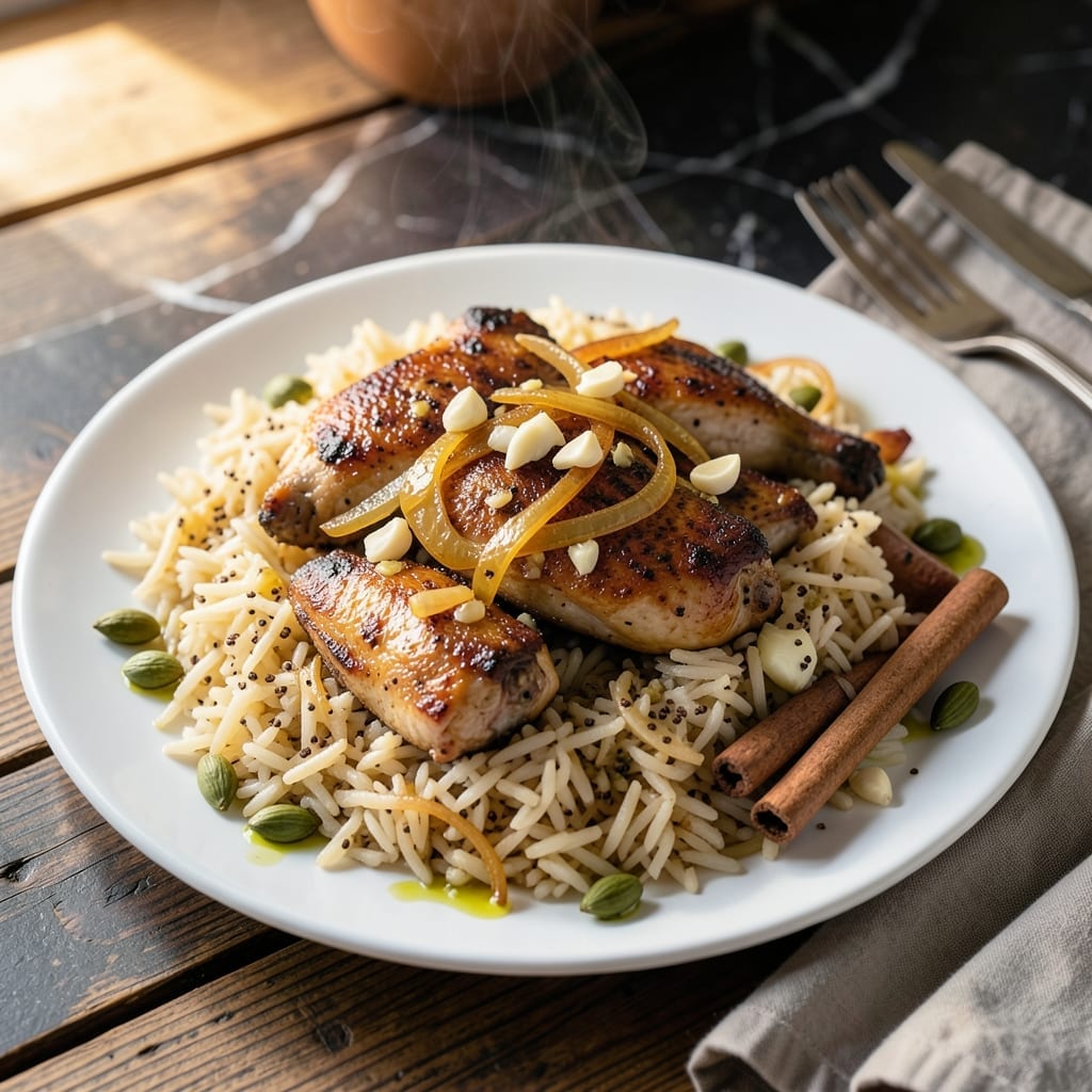 One Pot Chicken Rice Recipe Indian: Aromatic Basmati with Spiced Chicken One Pot Chicken Rice Recipe Indian: Aromatic Basmati with Spiced Chicken