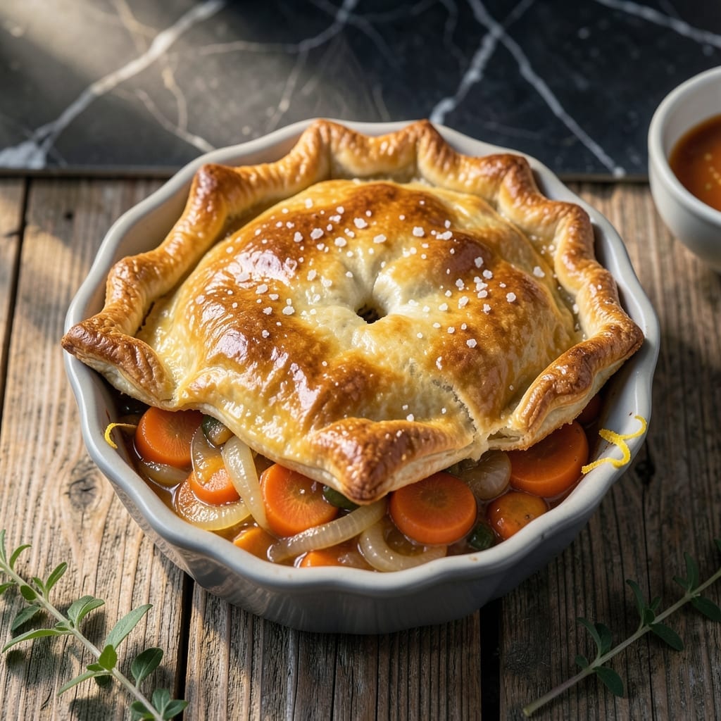 Individual Vegetable Pot Pie Recipe: Flaky Crust With Garden-Fresh Filling