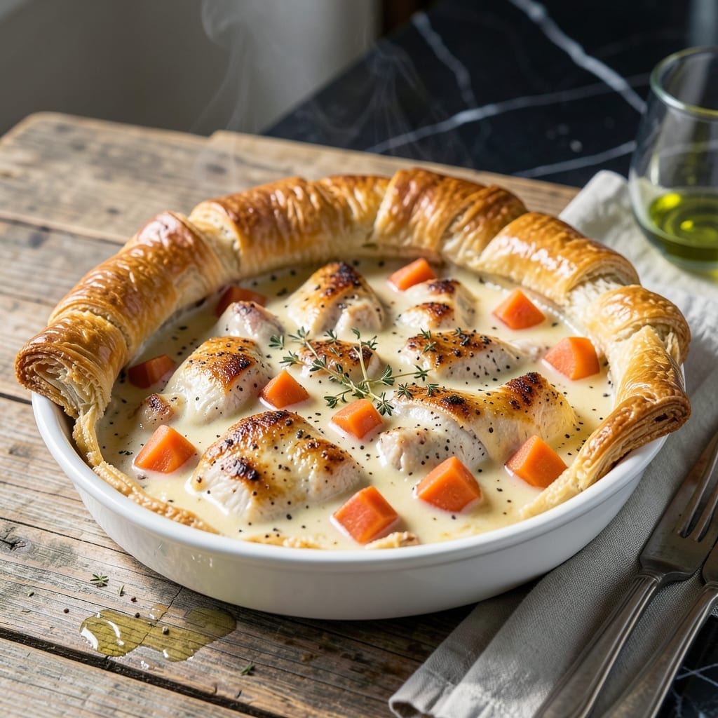 Chicken Pot Pie Recipe Pepperidge Farm: Copycat Flaky Crust With Creamy Herbs