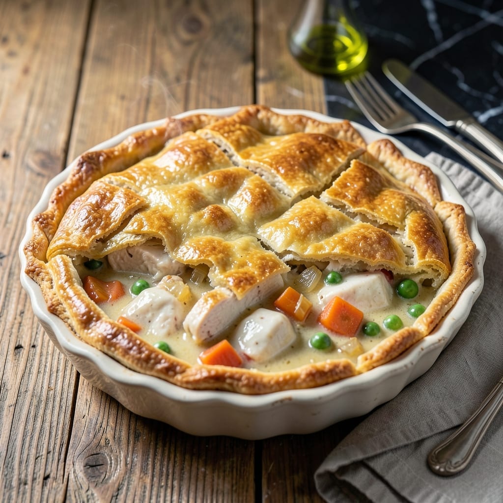 Yummy Chicken Pot Pie Recipe: Golden Crust Hugging Savory Filling Yummy Chicken Pot Pie Recipe: Golden Crust Hugging Savory Filling