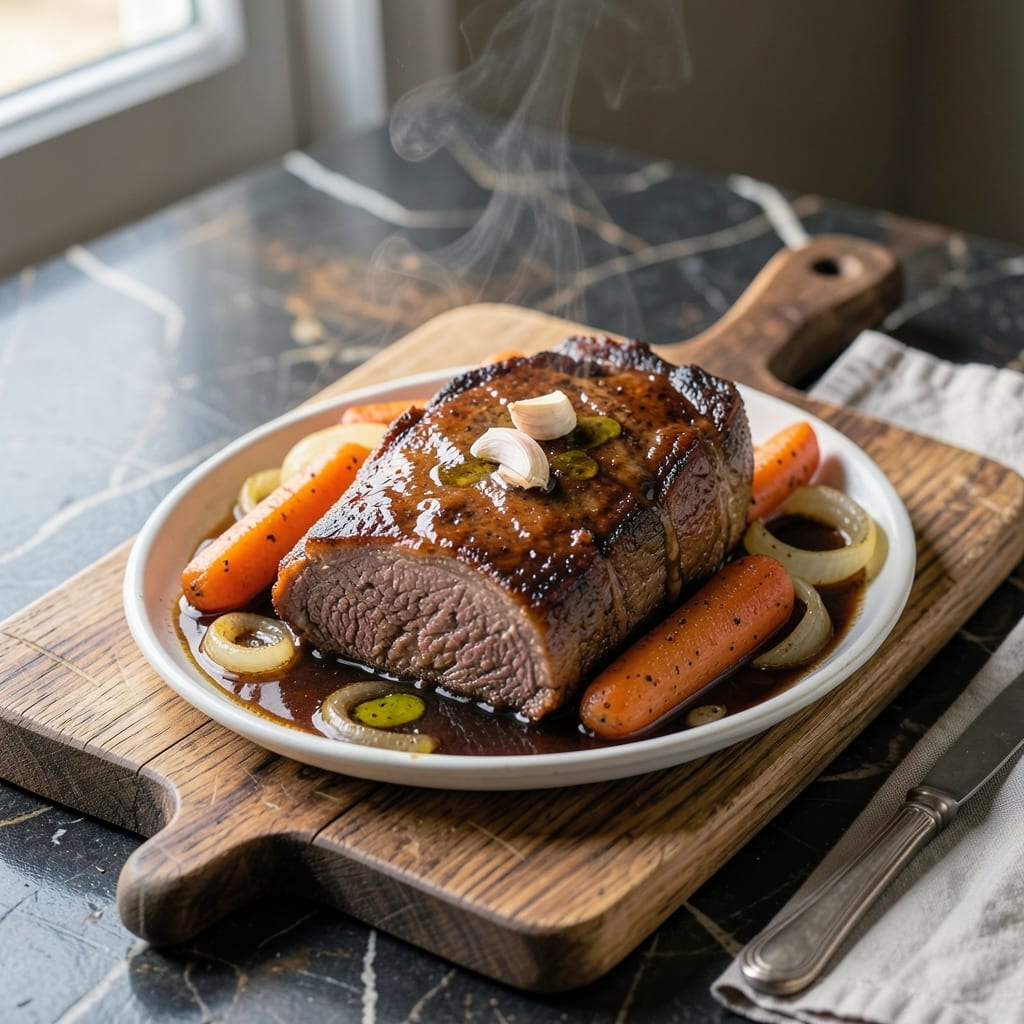 Chuck Roast in Crock Pot Recipe With Beer: Beer-Braised Tenderness for Effortless Dinners