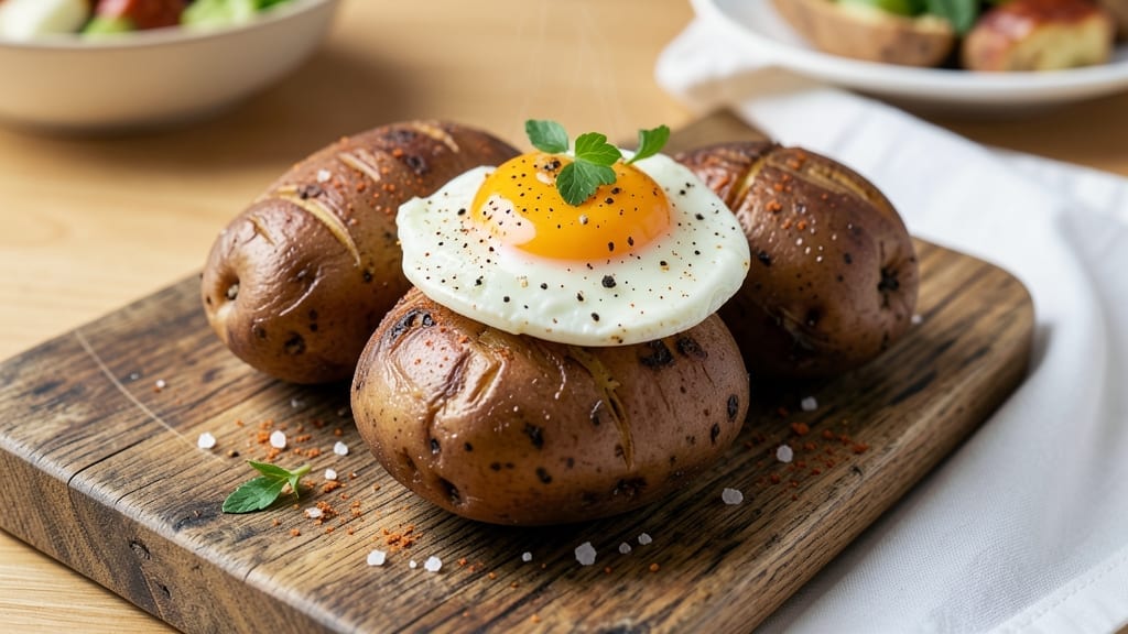 2 Potatoes and 1 Egg Recipe: Crispy Top, Creamy Center Magic