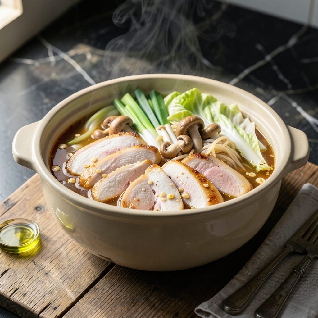 Asian Chicken Hot Pot Recipe: Communal Feast in a Simmering Broth