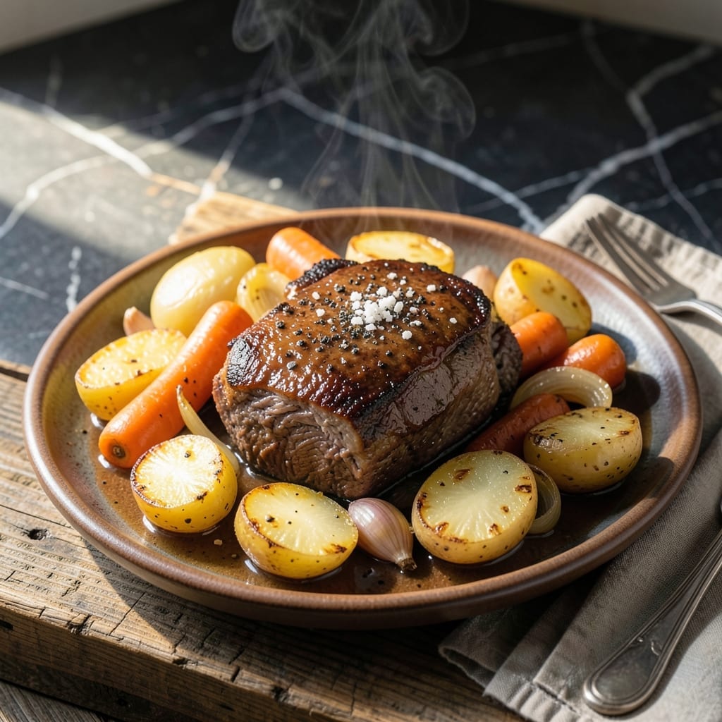 Crock Pot Roast and Veggies Recipe: Hands-Off Herb-Infused Meal