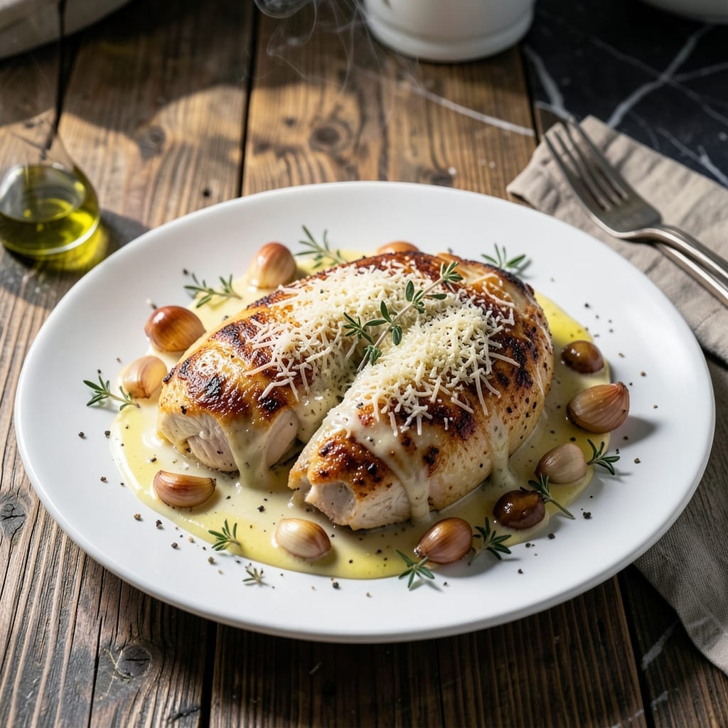 Crock Pot Garlic Parmesan Chicken Recipe: Velvety Sauce With Tender Bites Crock Pot Garlic Parmesan Chicken Recipe: Velvety Sauce With Tender Bites