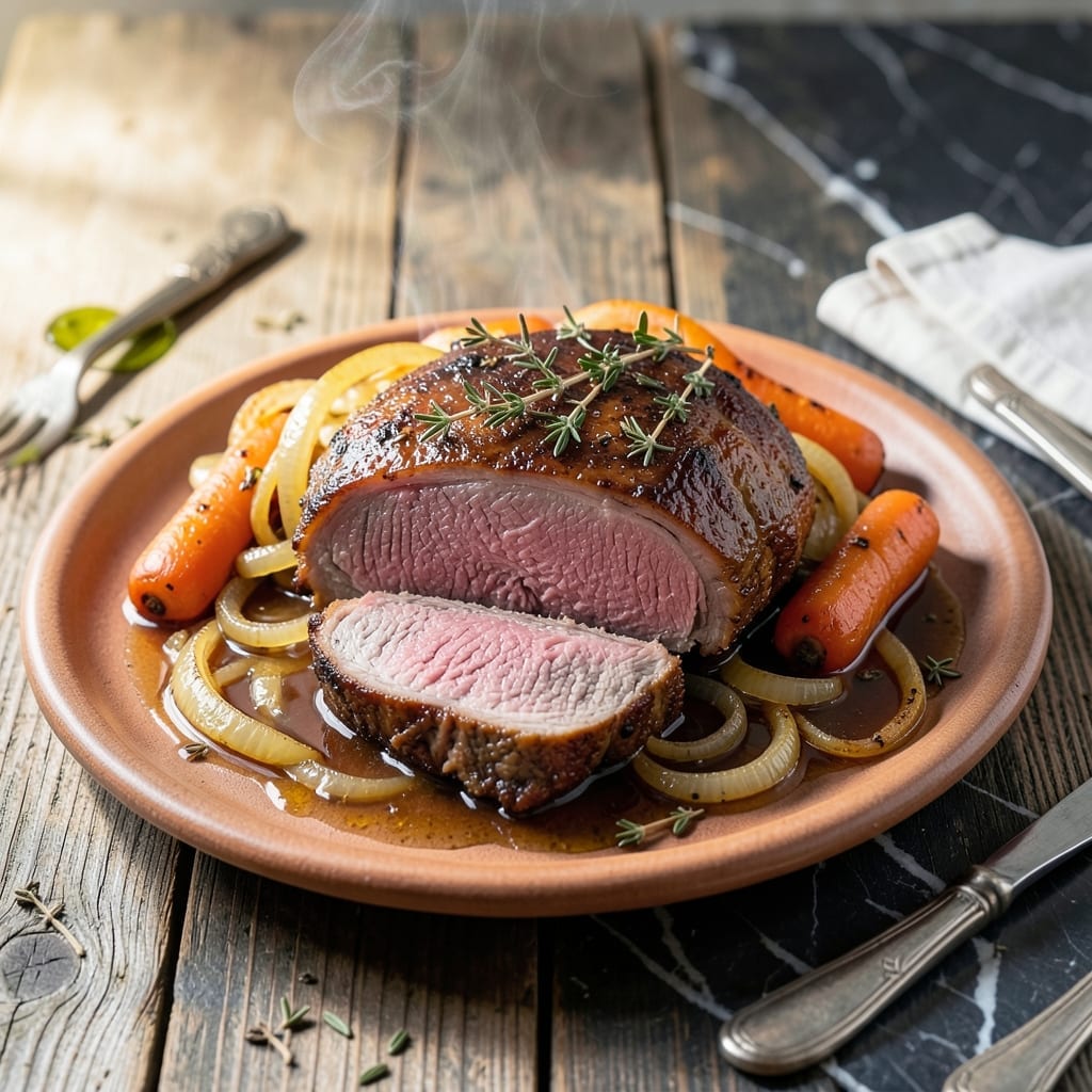 Bottom Round Roast Crock Pot Recipe: Fork-Tender Beef With Herbed Gravy Bottom Round Roast Crock Pot Recipe: Fork-Tender Beef With Herbed Gravy