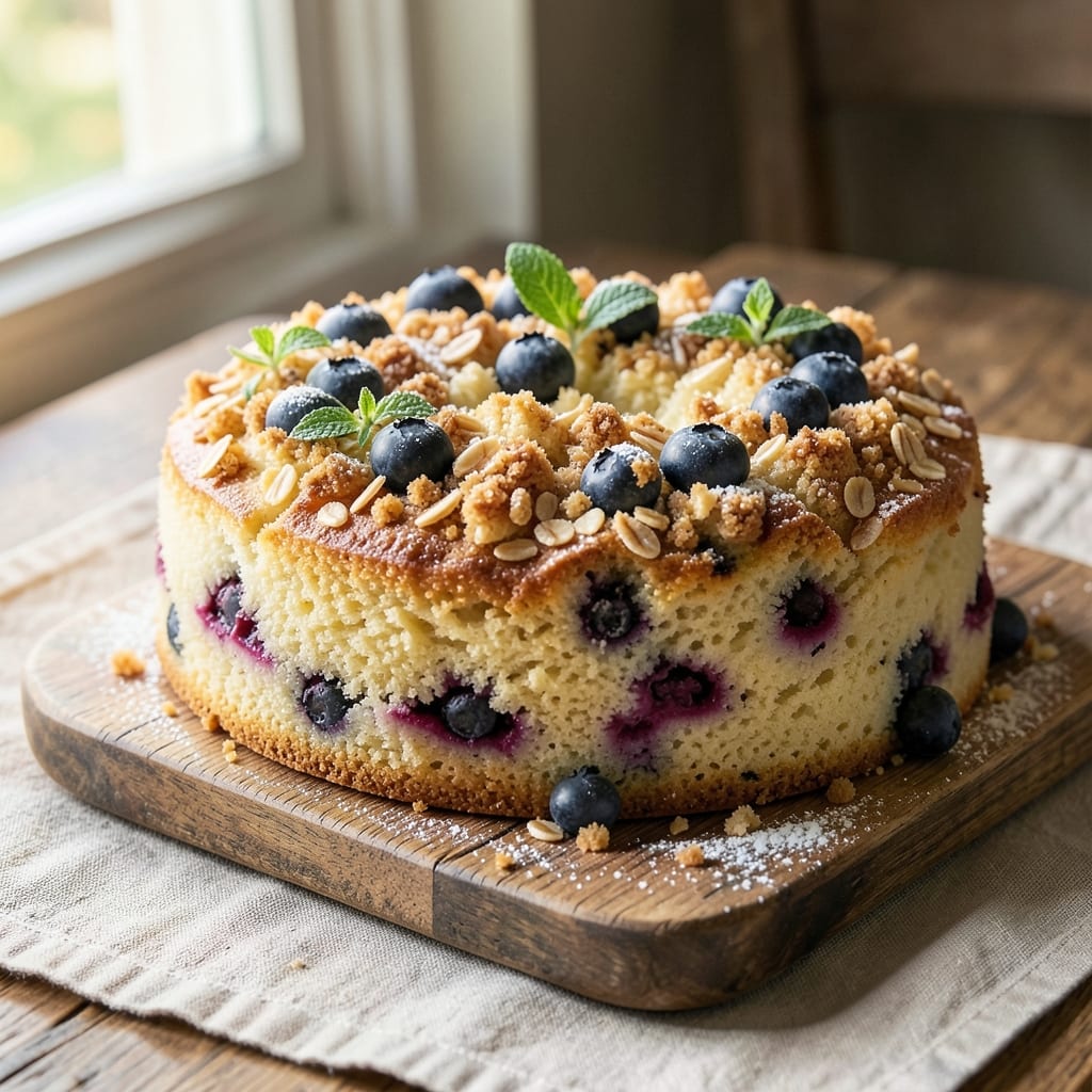 Blueberry Coffee Cake Recipe: 9x13 Pan of Bursting Berries and Buttery Layers
