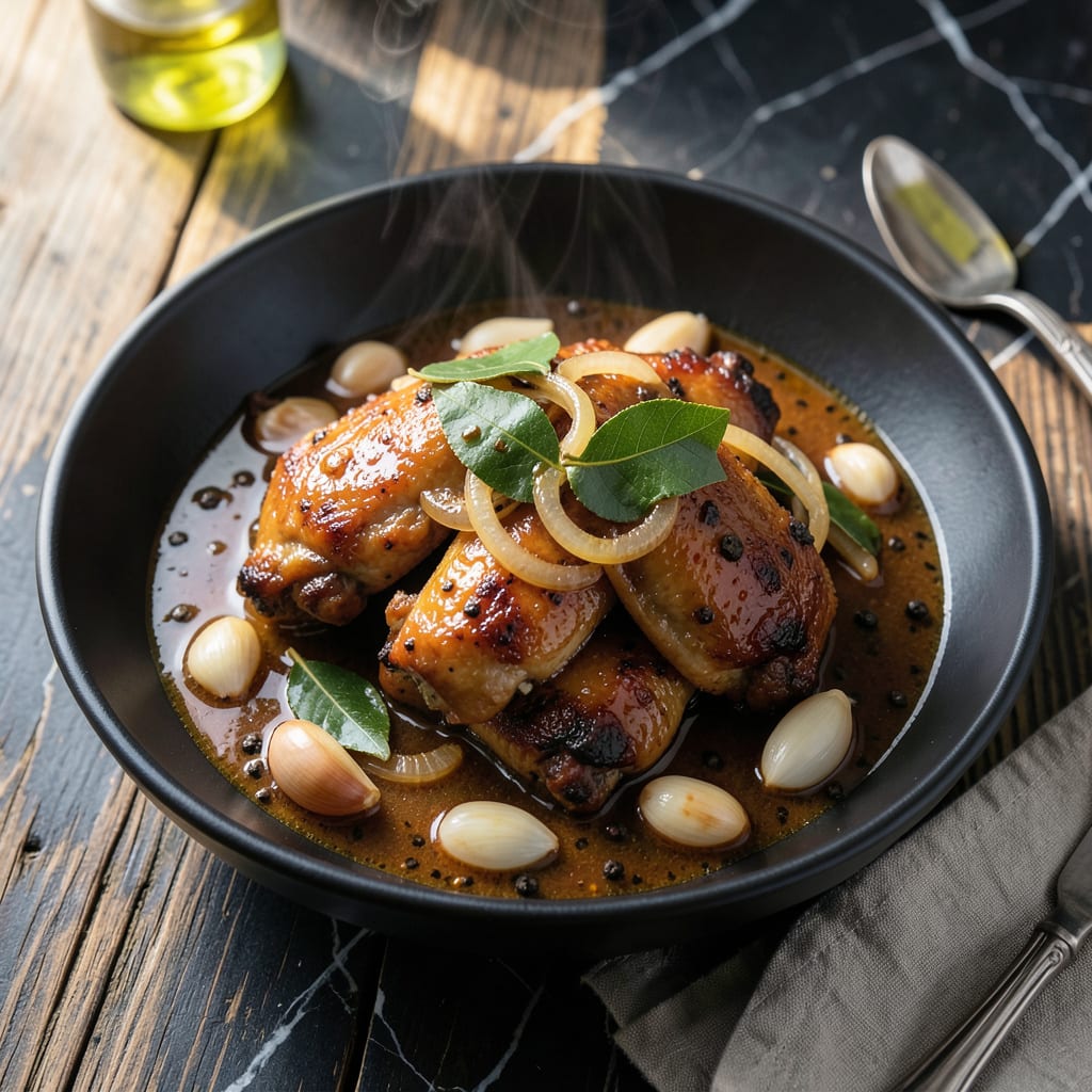 Adobo Instant Pot Recipe: Filipino Style Tangy and Savory Stew example with annotations