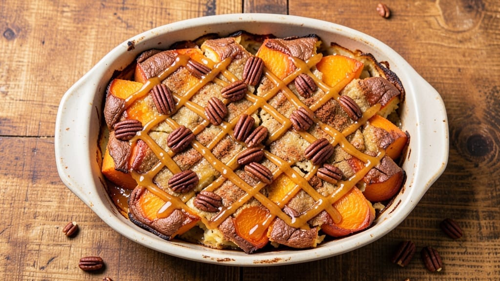 4 Rivers Sweet Potato Casserole Recipe: Pecan-Studded Crunch Over Creamy Cheese Swirls 4 Rivers Sweet Potato Casserole Recipe: Pecan-Studded Crunch Over Creamy Cheese Swirls