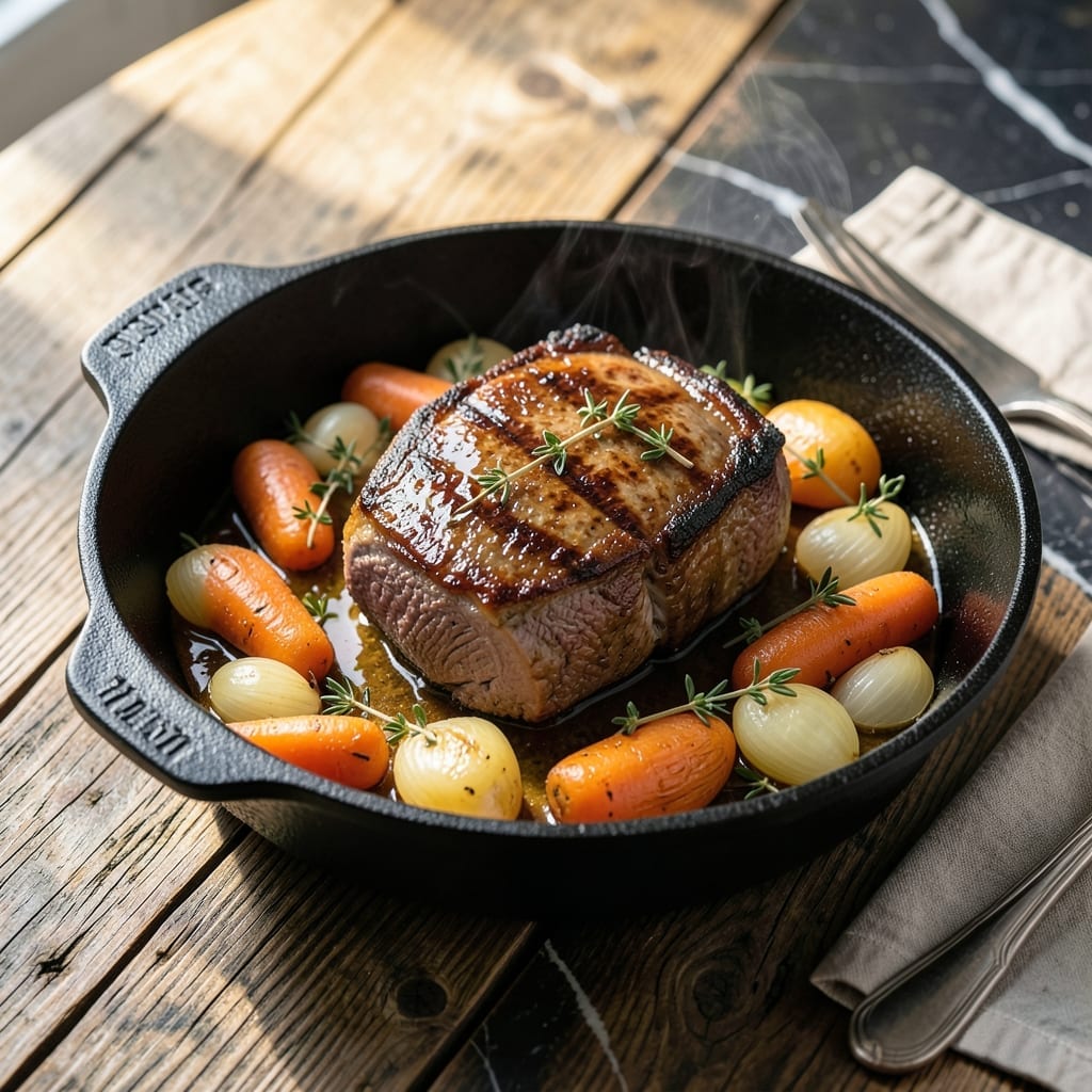 Lodge Cast Iron Pot Roast Recipe: Melt-in-Your-Mouth Beef With Root Vegetables Lodge Cast Iron Pot Roast Recipe: Melt-in-Your-Mouth Beef With Root Vegetables
