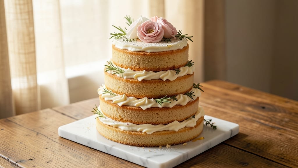 10-Inch Wedding Cake Recipe: Tiered Elegance With Buttery Fondant Finish