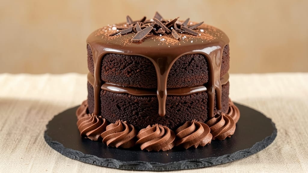 3 Layer Chocolate Ganache Cake Recipe: Rich Fudge Layers and Silky Frosting