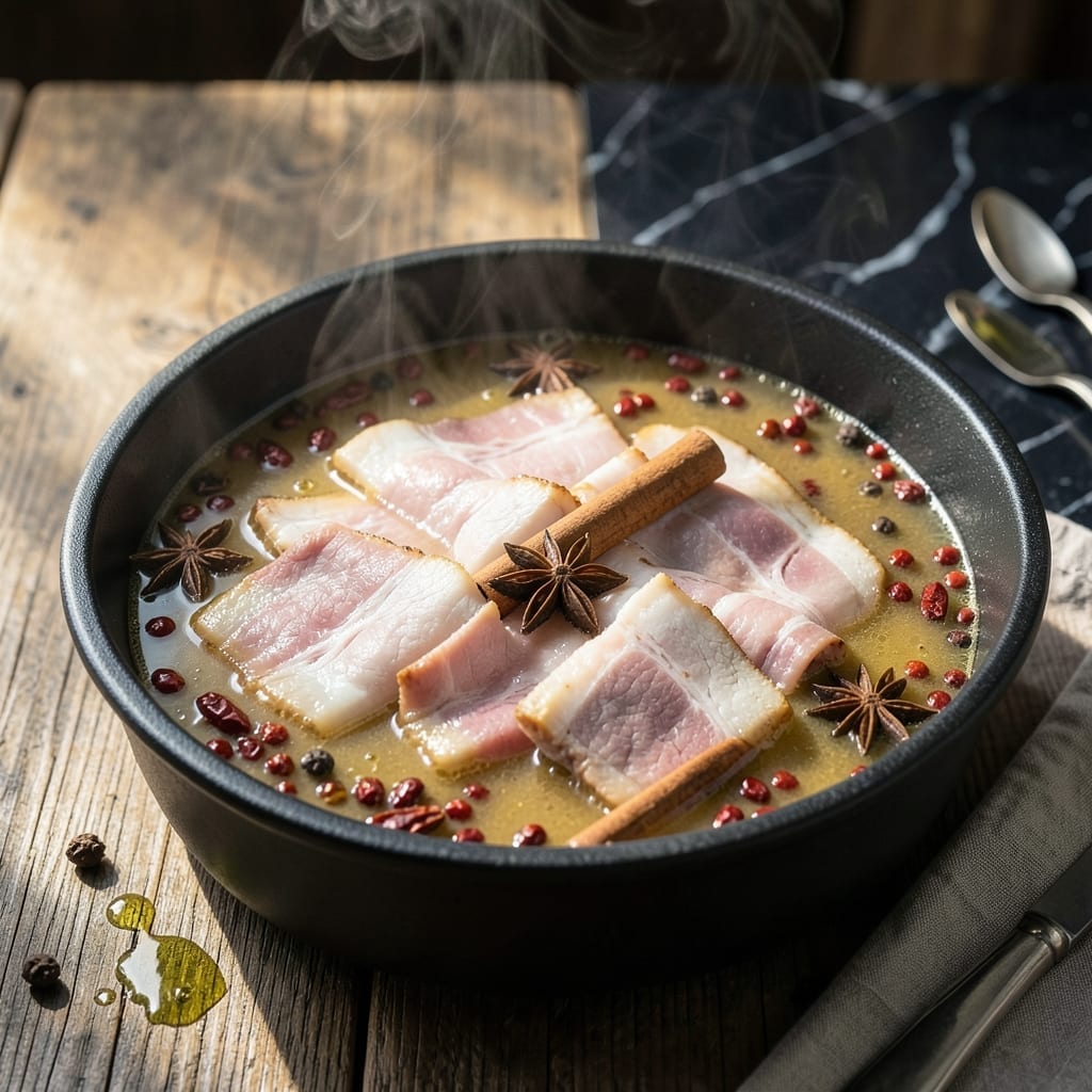 Pork Belly Hot Pot Recipe: Spicy Broth With Melt-In-Your-Mouth Slices