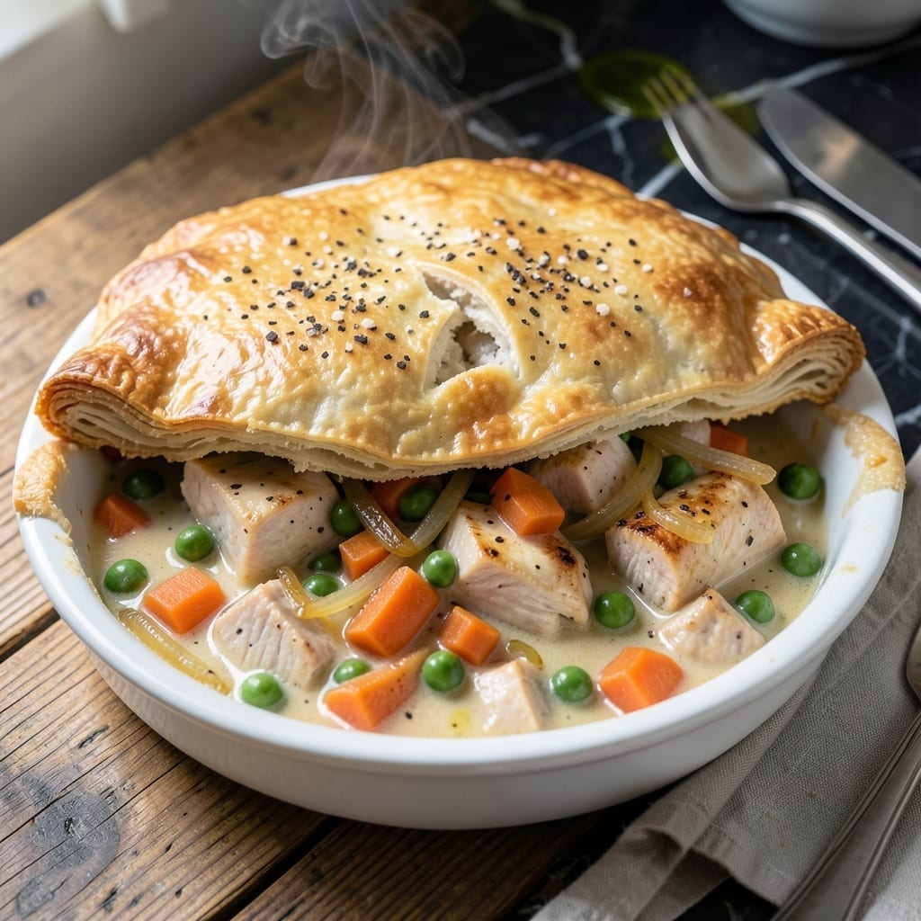 Chicken Pot Pie Recipe: Buttery Layers With Classic Veggies Chicken Pot Pie Recipe: Buttery Layers With Classic Veggies