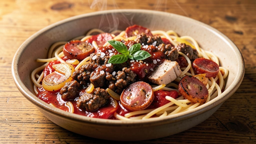 3-Meat Spaghetti Sauce Recipe: Deep, Savory Layers From Slow-Simmered Meats