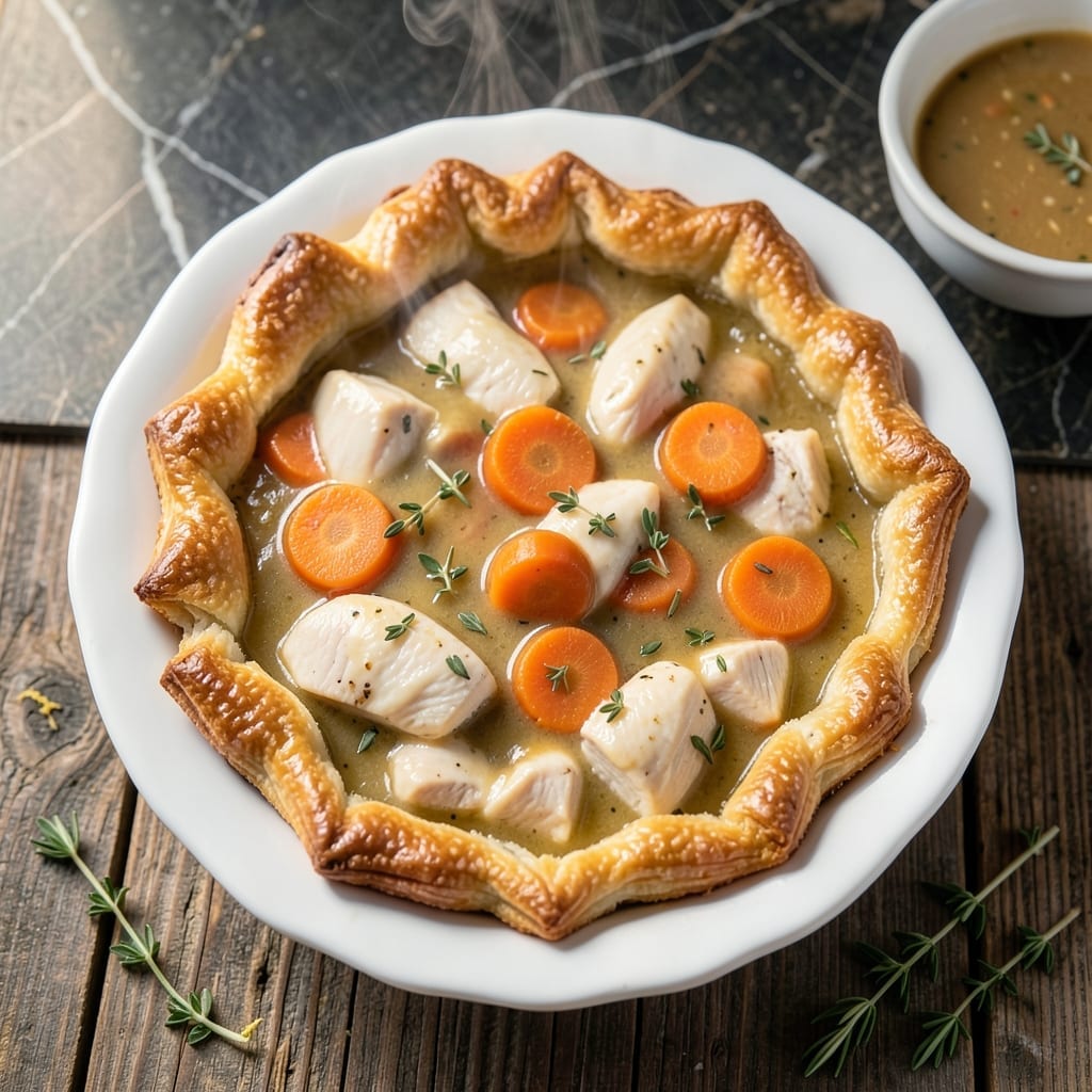 Ultimate Chicken Pot Pie Recipe: Flaky Crust With Creamy Herb Filling