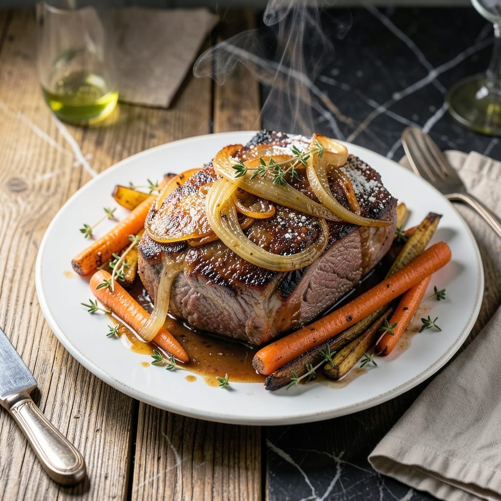 Tender Oven Pot Roast Recipe: Slow-Braised Beef With Caramelized Vegetables Tender Oven Pot Roast Recipe: Slow-Braised Beef With Caramelized Vegetables