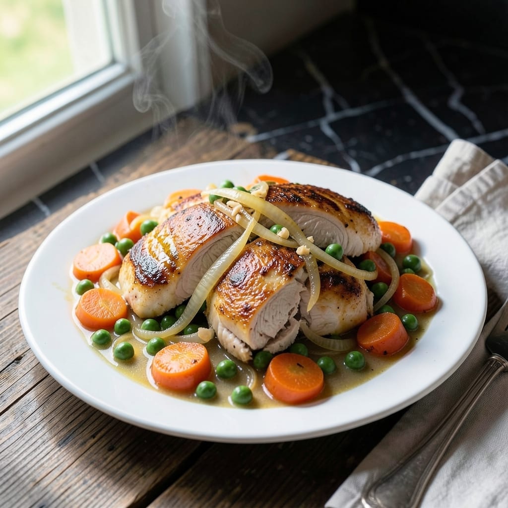 Chicken Peas and Carrots Crock Pot Recipe: Hands-Off Hearty Dinner