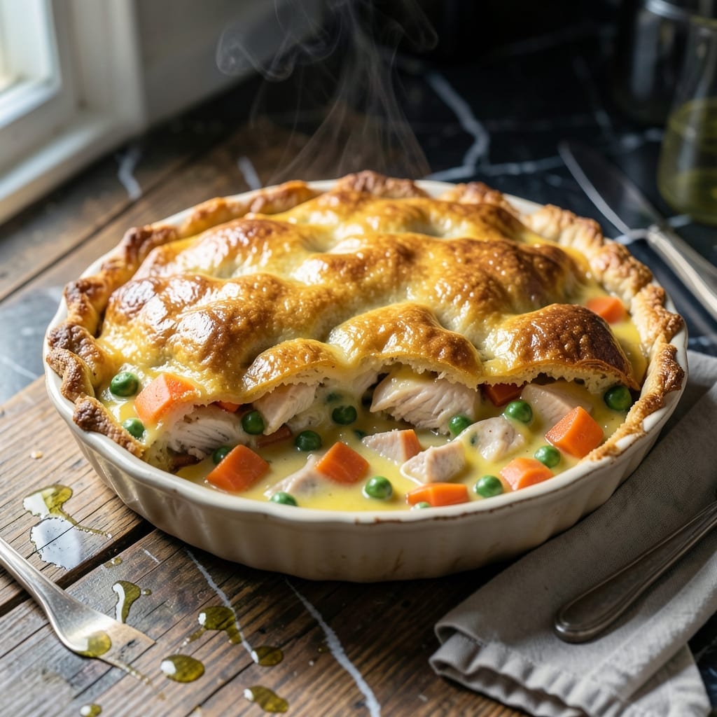 Chicken Pot Pie Recipe Laura Vitale: Buttery Pastry Over Herbed Cream Filling