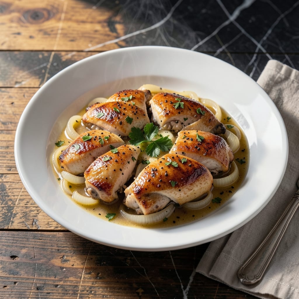 Chicken Fricassee Crock Pot Recipe: Set It and Forget It Creamy Stew