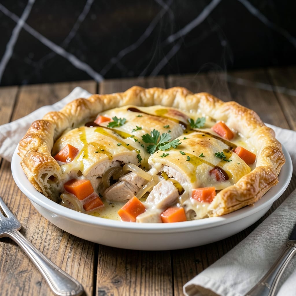 Chicken Pot Pie Recipe Low Calorie: Flaky Crust With Guilt-Free Creaminess