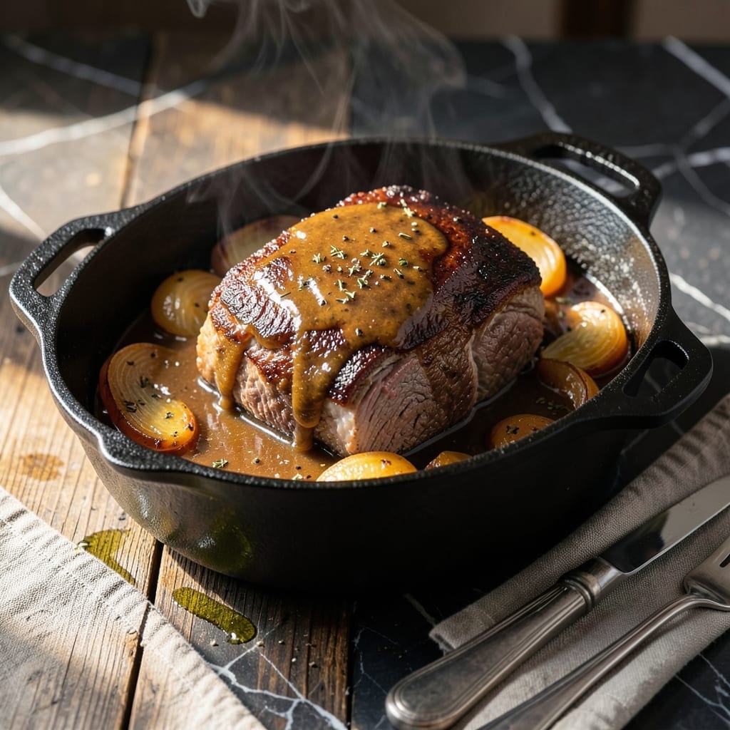 Oven Pot Roast Recipe With Gravy: Slow-Braised Beef and Root Vegetables