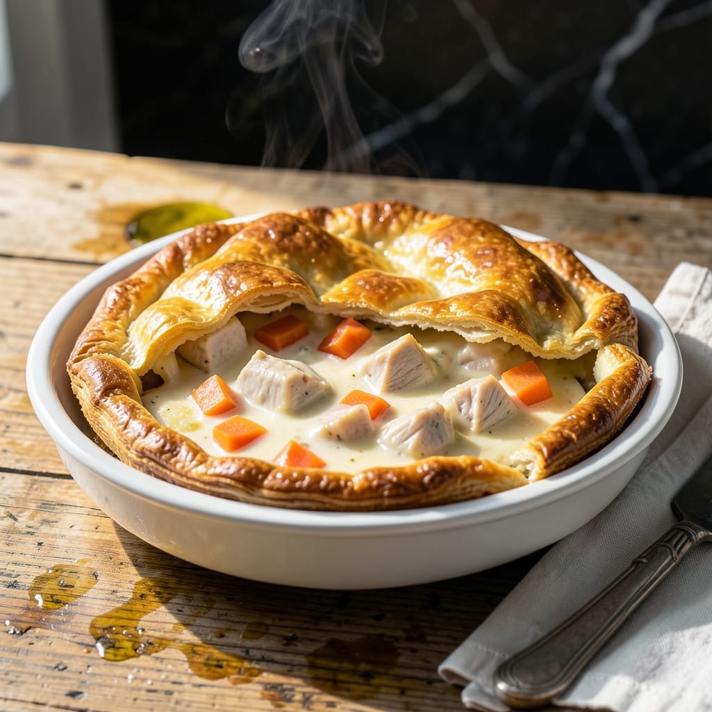 Chicken Pot Pie Recipe Without Broth: Creamy Filling With Flaky Crust