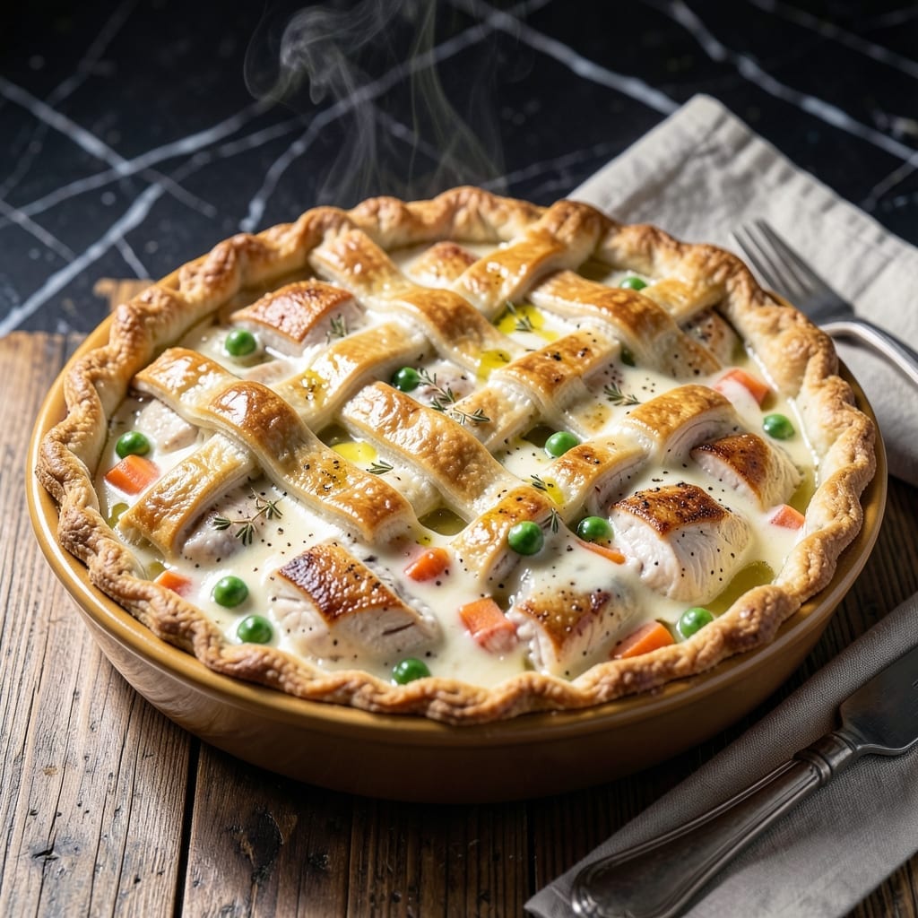 Chicken Pot Pie Recipe With Cream Cheese: Flaky Crust and Velvety Filling